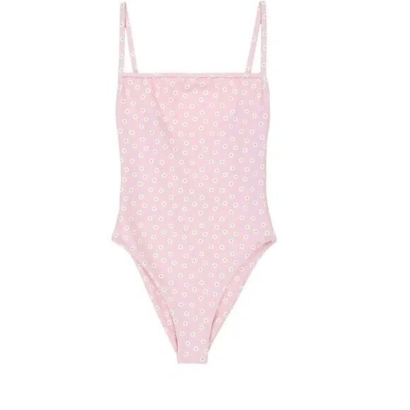 SKIN By SAME Los Angeles The One Piece in Pink Daisy SZ XXL - Picture 1 of 3